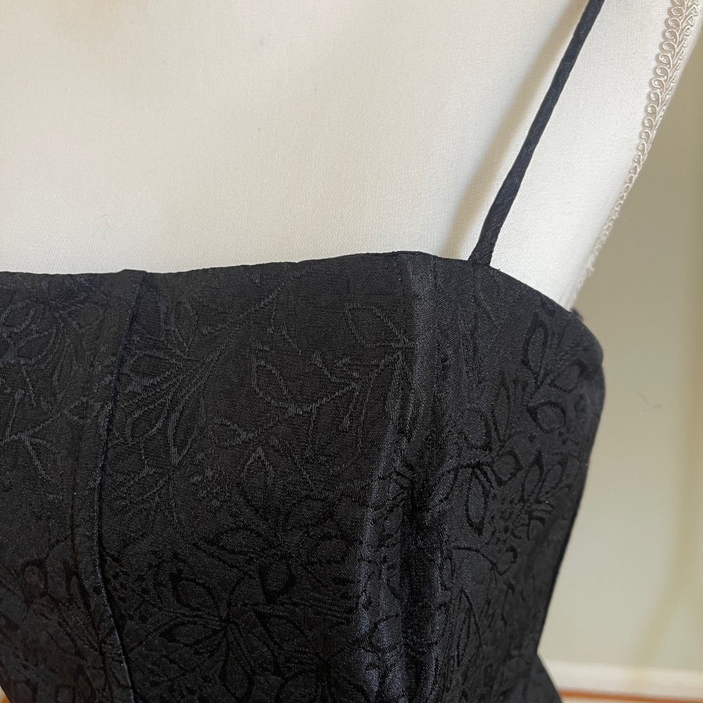 Elegant Black Floral Dress